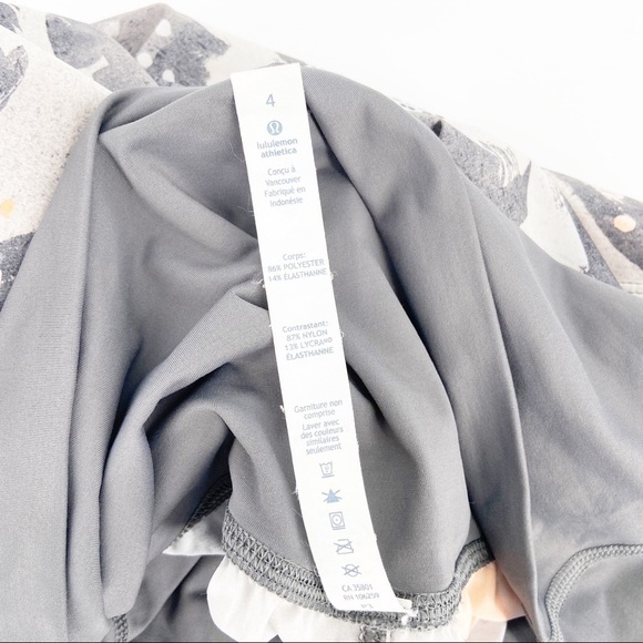 Lululemon Om Pant Mini Art Pop White Multi /Slate Size 4 - Picture 7 of 7